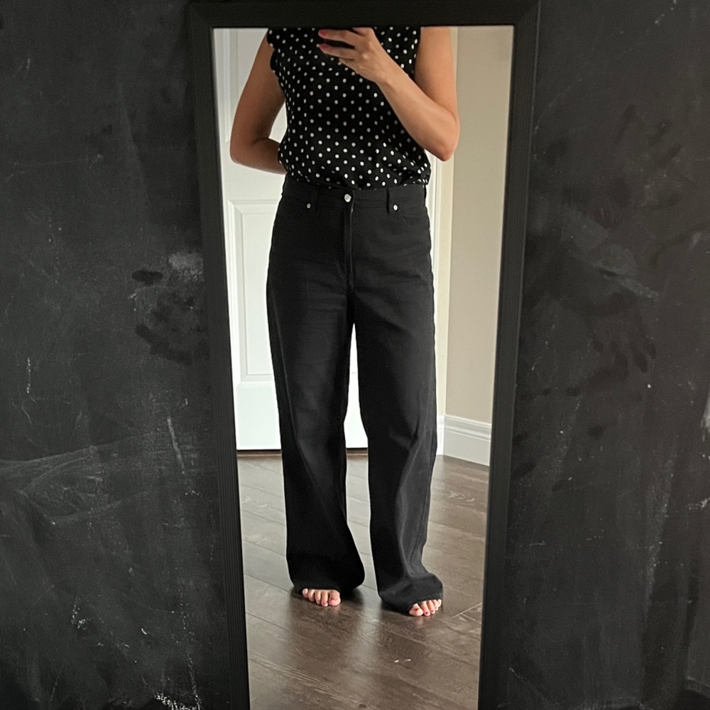 H&M Black Wide Leg Women's Jeans